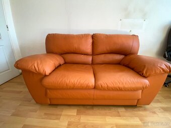 Luxusní kožená sedací souprava ❗PRAVÁ KŮŽE - TOP stav - 2