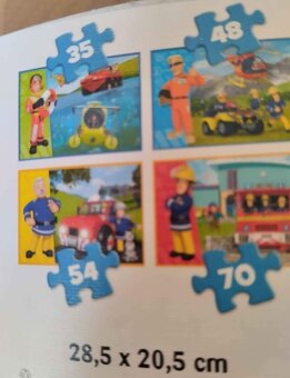 Puzzle Požárník Sam 4 v 1 - 2