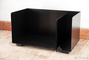 Stojan, zásobník na krbové dřevo 2-BOX Flop 80x45x45cm - 2