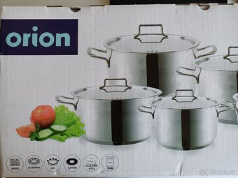 Nerezové kastroly s poklicí 4,3 l a 6,2 l (Orion) - 2