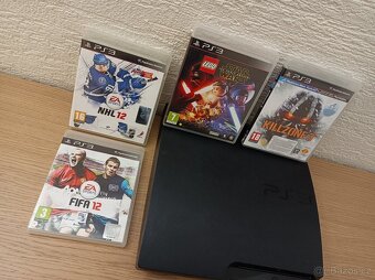 Ps3 Slim + 4 hry (320 GB) - 2