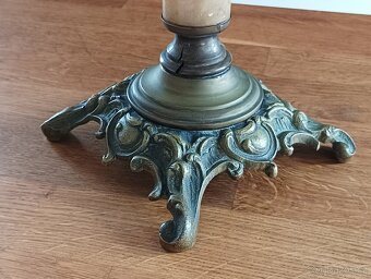 STAROŽITNÁ SECESNÍ PETROLEJOVÁ LAMPA EHRICH & GRAETZ 19.STOL - 2