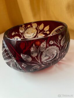 Rubínový koš / mísa - 2