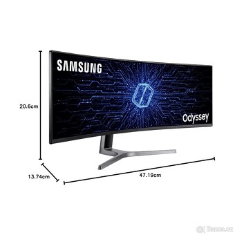 Herní velký  LCD 49" Samsung Odyssey C49RG90 Qled - 2