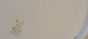 Starožitné talíře kameninové, porcelánka Stará Role - 2