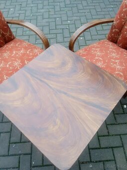 Křesla stolek Halabala - 2