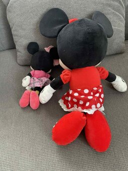 Plyšová hračka Minnie Mouse, výška 50 cm a 27 cm - 2