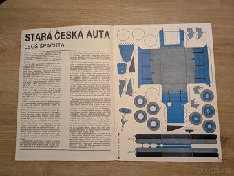 🚗 Plastická vystřihovánka – Stará Česká auta 🚗 - 2