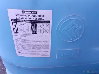 nádrž 300 l zn. Cordivari nová - 2