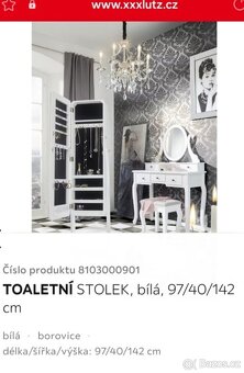 REZERVACE toaletní stolek - 2