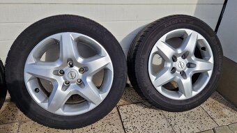 Orig. kola Opel 5x110, letní pneu 205/55R16 - 2