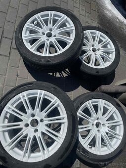 ALU Kola ZR 17 4x108 + letni pneu 205/50 citroen C4 VTS - 2