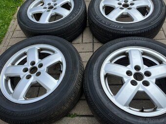 4x alu disky 5x100 R15, letní pneu - 2