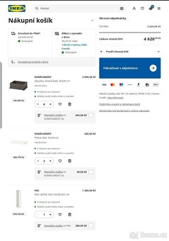Šatní sestava Ikea Pax se zásuvkami - 2