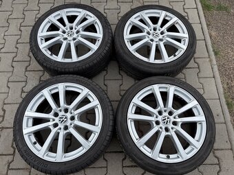 4x al kola 5x120 19 + pneu letní 255/40 R19 - 2