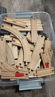 Dřevěná vlackodraha - 2 krabice - 2