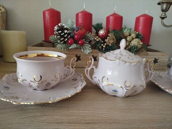 Růžový porcelán vzor Lenka - 2