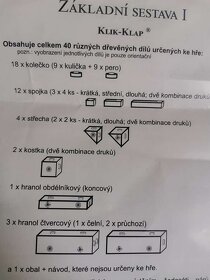 dřevěná stavebnice Klik - Klap - 2