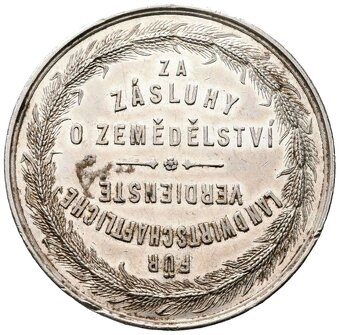 Stříbrná medaile staré Čechy - 2