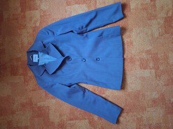 Šedý kalhotový kostým vel 37 - 2