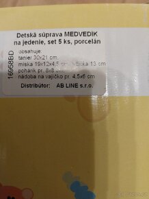 Dětský nepoužívaný porcelánový set. Původní cena 800,- - 2