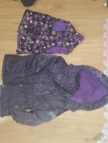 Zimní bunda s kapucí a odepínací vestou vel. 98 2 - 3 roky - 2