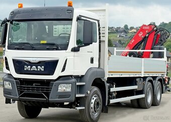 MAN TGS 26.360 - 6x4 – Valník + HR-FASSI F195A.2.24 - 2