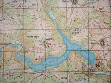 Vojenská profesionální tajná mapa Žlutice Bochov ČSLA - 2