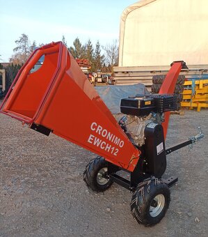 Benzínový Štěpkovač za malotraktor CR12 drtič větví - 2