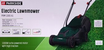 Elektrická zahradní sekačka na trávu Parkside PRM A1, nová - 2