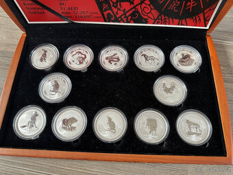 Kompletní sada Serie 1 Lunární kalendář Perth Mint 1999 - 2
