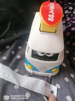 retro hračka auto Volkswagen Bus modrý. autobus vw hračka. 6 - 2