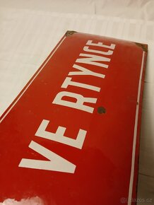 Smaltovaná cedule Ve Rtynce - 2