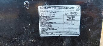 Teplomet přímotop topidlo. Max 69KW - 2