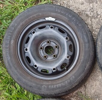 plechové disky na škoda R14 5x100 ET35 letním pneu - 2