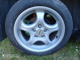 Prodám ALU 5x100 R15 ENZO s pneu 195/50 R15 - 2