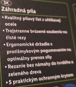 Zahradní pilka nová - 2