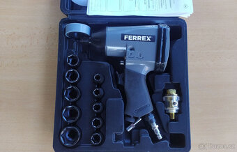 Pneumatický rázový utahovák 1/2" FERREX s příslušenstvím - 2