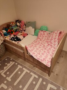 Dětská postel 160x80, dýha dub - 2