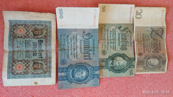 Předválečné bankovky 1 - 100 Reichsmark - 2