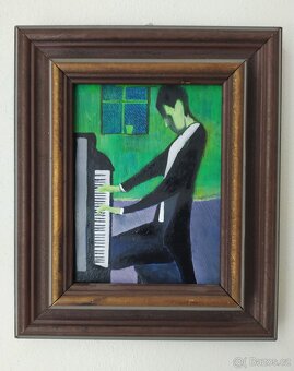 Obraz pianista olejomalba - 2