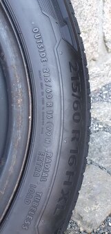 Plechové disky a LETNÍ pneu Barum Bravuris 5 215/60 R16 XL - 2