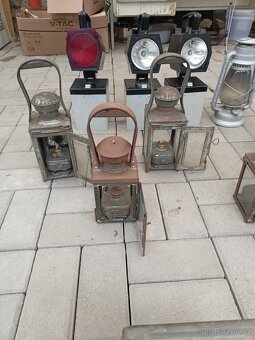 Lampa,lampa ČSD,hornická lampa,staré lampy,petrolejka. - 2