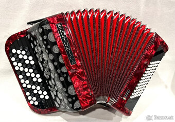 Predám nový akordeón Beltunica- chromaticky B Griff -72 BASO - 2