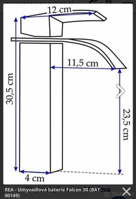 REA - Umyvadlová baterie Falcon 30 (BAT-00149) - 2