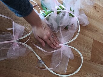 Svatební výzdoba na auta- - 2