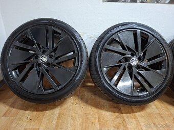 Alu kola R19 5x112 Škoda + letní pneu 235/40/19 Nokian - 2
