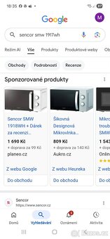 Sencor mikrovlna .,plně funkční jednoduchá - 2