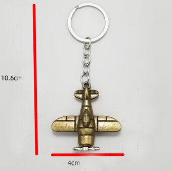 Přívěsek letadlo mosaz - 2