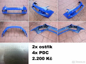 Škoda Octavia lift nárazník čelo blatník kapota rámeček - 2
